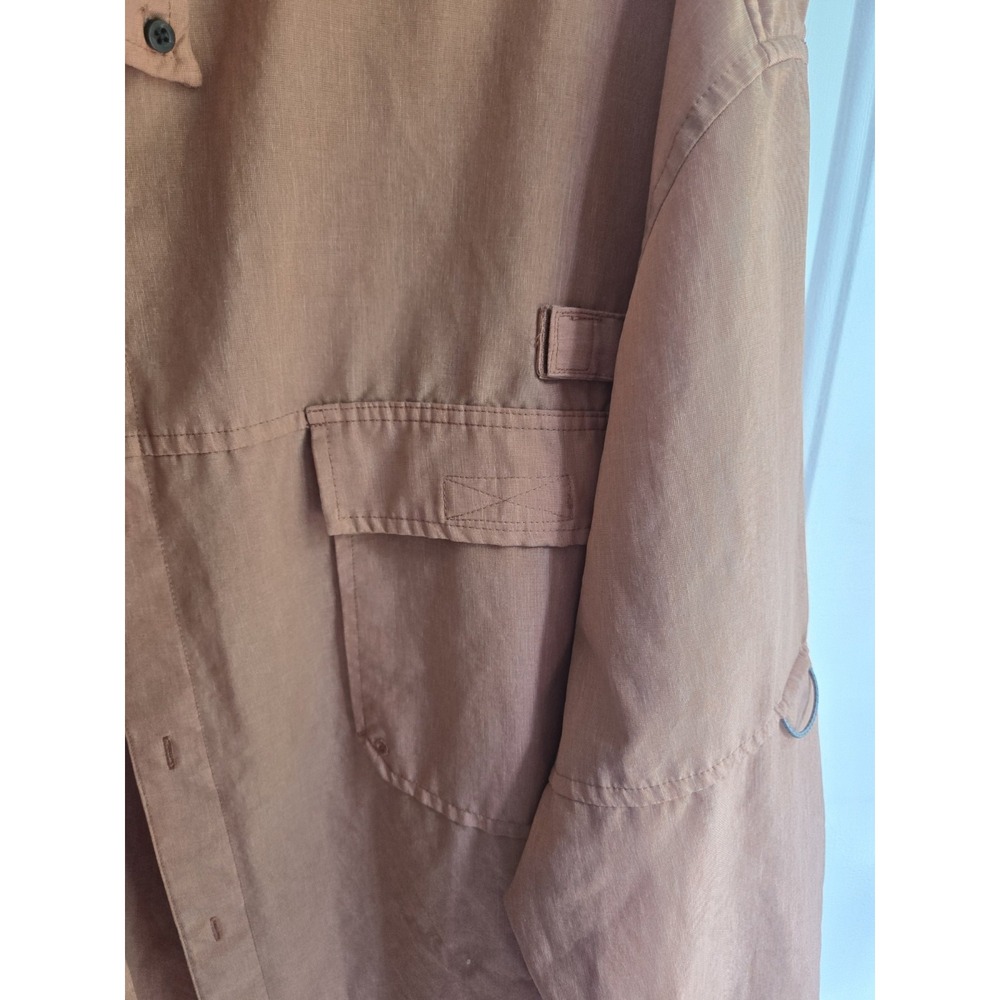 The Foundry Supply Company Mens Sz 4XL Button Down Shirt Vented Long Sleeves - Picture 3 of 6